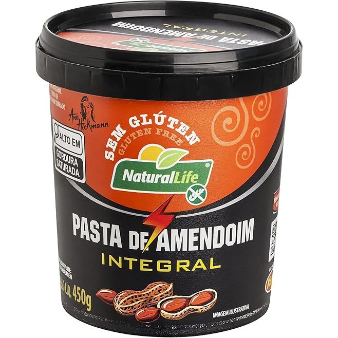 Pasta de Amendoim Integral - Natural Life - Sem Glúten - 450g