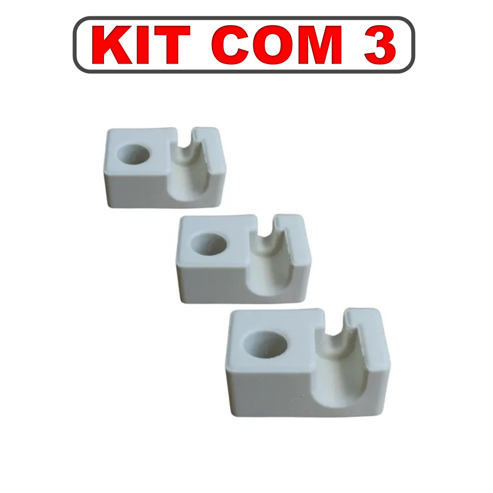 Kit 3 Porcelanas - Isolador da Resistência de Forno Elétrico - Alta Qualidade