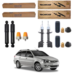 KIT 4 AMORTECEDOR PALIO WEEKEND 2001 A 2016 MONROE + KIT