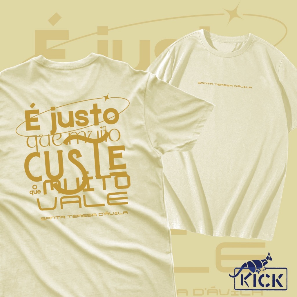 Camiseta T-Shirt É justo que custe o que muito vale camisa unissex 100% algodão em Oferta na Shopee