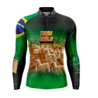 Camisa Camiseta Granja Agricultura Proteção Uv50+ Dry GLL-116 em Oferta na Shopee