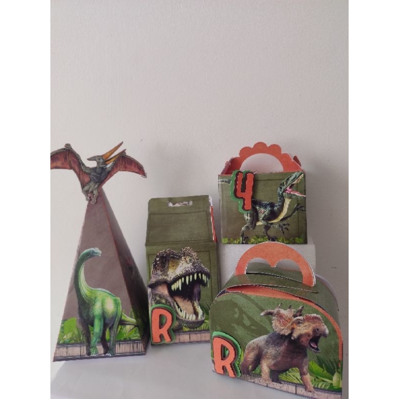 Personalizados Dinossauro 20 peças lembrancinha caixinhas de aniversário kit festa
