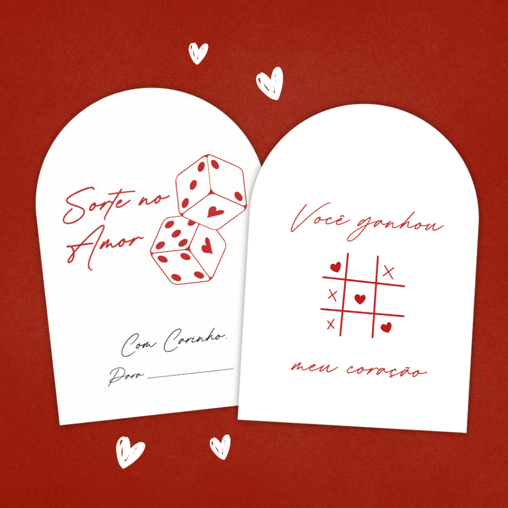CARTÃO DIA DOS NAMORADOS XO