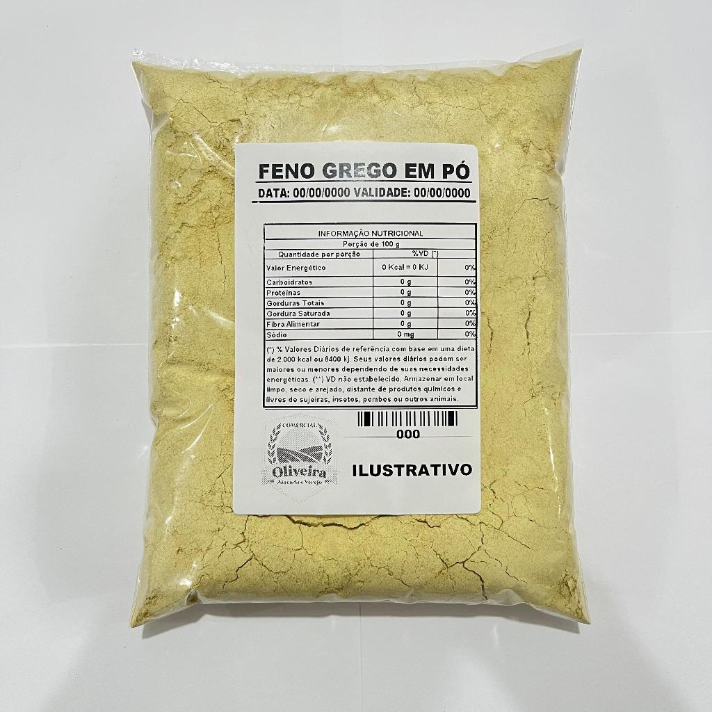 Feno Grego moído em Pó 500g em Oferta na Shopee