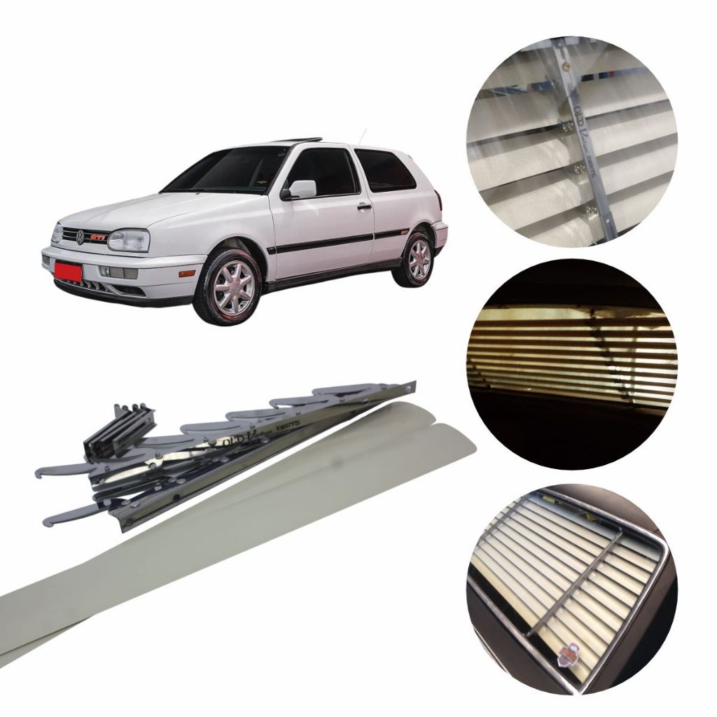 Persiana Articulada Cortina Retrô em Inox Para Todos Os Carros