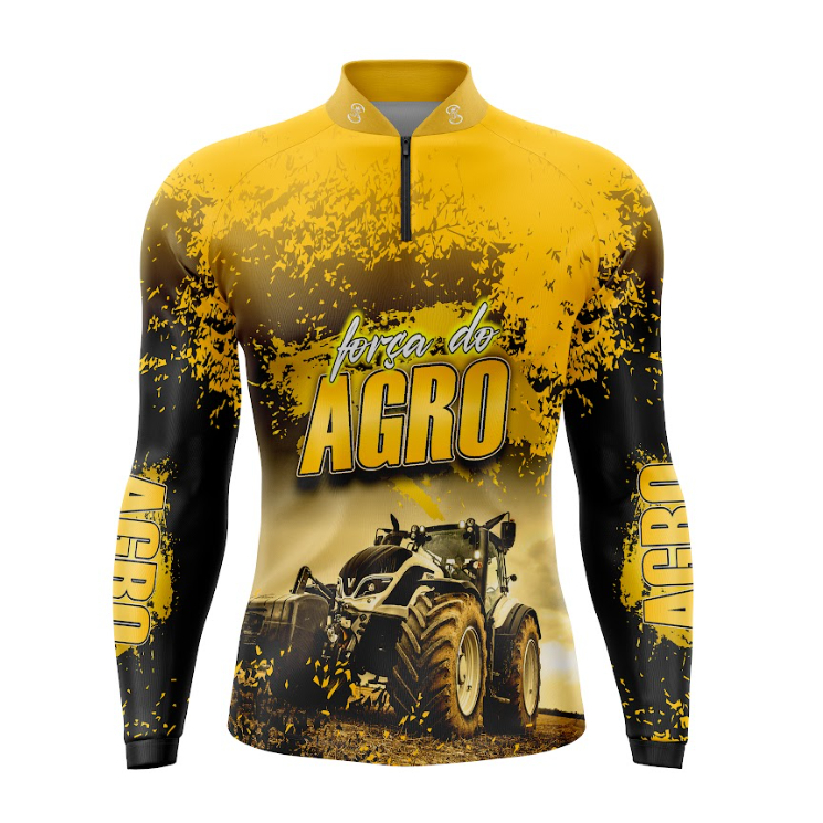 Camisa Camiseta Agro Agricultura Trator Proteção Uv50+ Dry GLL-101 em Oferta na Shopee
