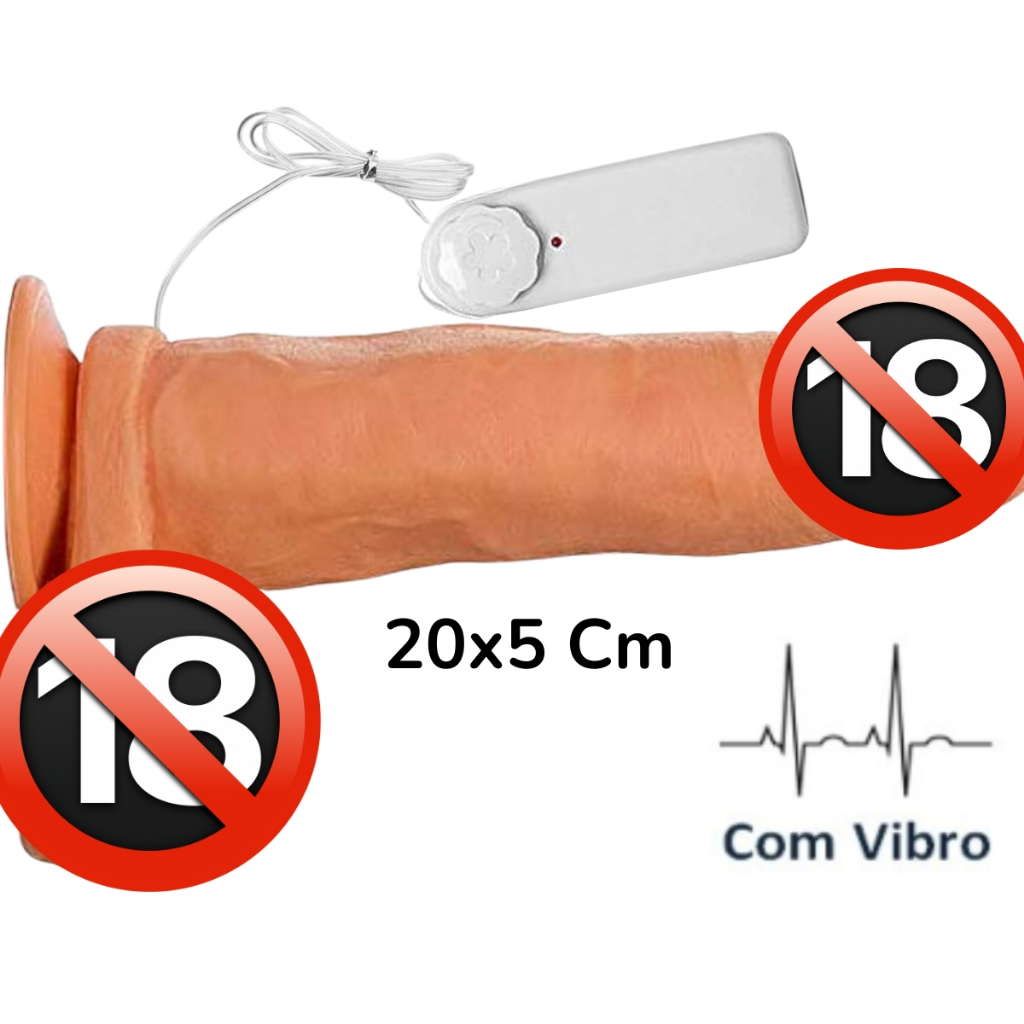 Pinto Consolo Vibrador Feminino 20x5 Cm Multivelocidades Ventosa grande Macio em Oferta na Shopee