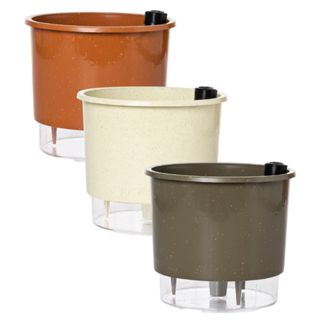 Vaso Autoirrigável tam.04 Grande 4,4 Litros cachepô Anti Dengue Com Coletor de Agua De Plástico Para Planta Horta e Flor em Oferta na Shopee