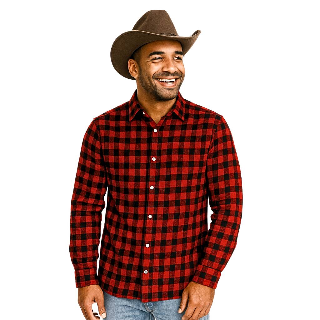 Camisa Xadrez Flanelada Festa Junina Manga Longa e Curta