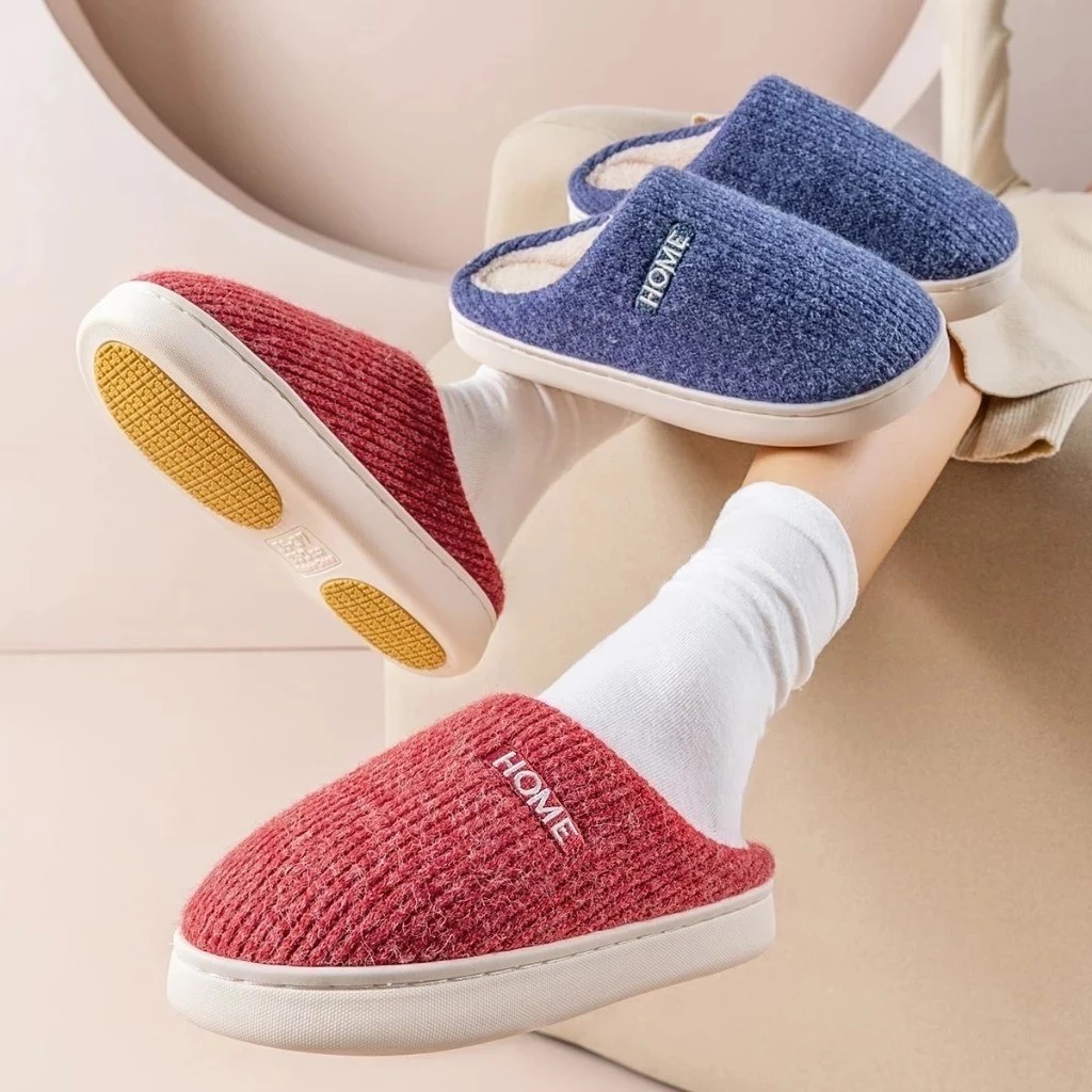 Pantufa Chinelo Confortável Inverno Adulto Quentinha Lã Aveludada Antiderrapante Feminino Masculino