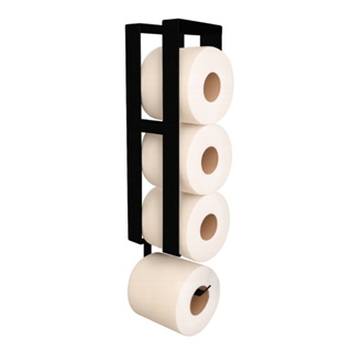 Suporte Porta Papel Higiênico de Parede Industrial 4 Rolos Aço Pintura Epóxi Design Moderno em Oferta na Shopee