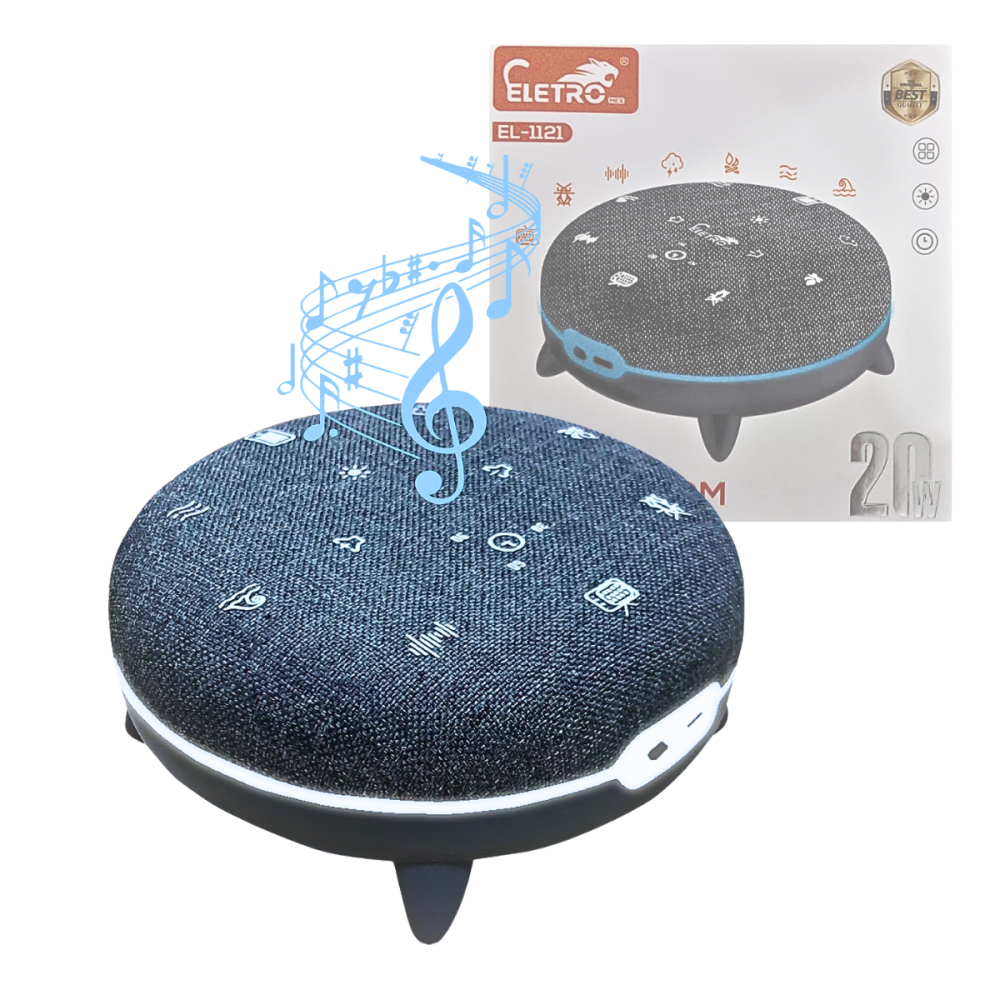 Caixa De Som Ruido Branco Sons da Natureza Sono Relaxante 20W Luz LED Eletromex EL-1121 - Oriente em Oferta na Shopee