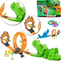 Carrinho Pista Animal COM LANÇADOR TUBARÃO DINOSSAURO Radical Brinquedo CARRO