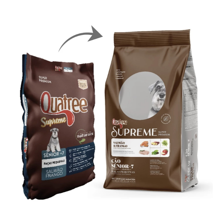 Ração Quatree Supreme Sênior Raças Pequenas 10,1 kg