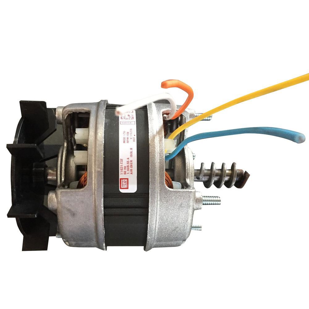 Motor WEG 1/30 Bivolt para Churrasqueiras de Espetos Giratórios + Ventoinha + Engrenagem Nylon