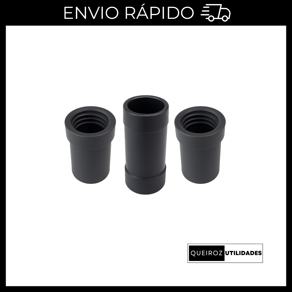 Kit Extensor 2 Luvas + 1 Conector Para Mangueira Saida Agua