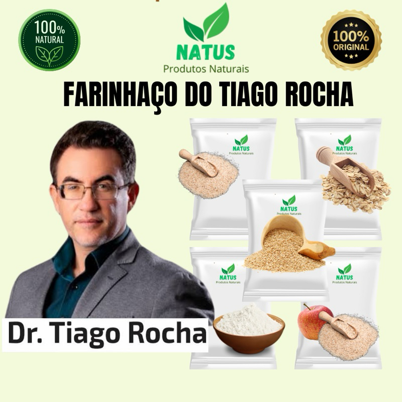 Farinhaço Dr. Tiago Rocha 0,5KG - 5 farinhas - farinha da felicidade