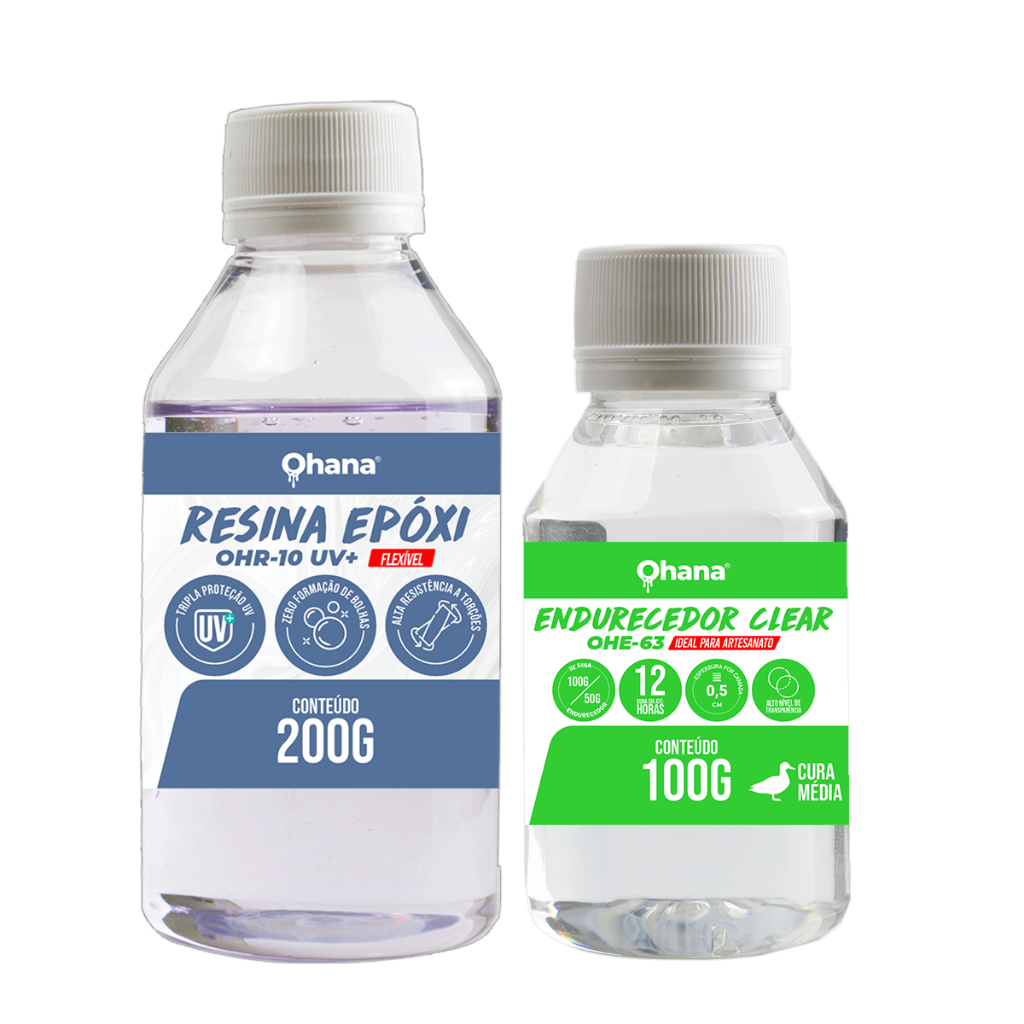Resina Epóxi Flexível com proteção UV Para Brindes e Chaveiros 300g em Oferta na Shopee