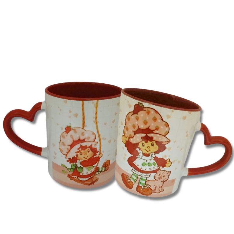 Caneca Personalizada de Cerâmica Moranguinho Vintage