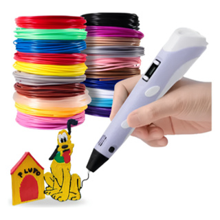 Caneta 3d Impressora Profissional Desenho + 50m Refil + Cabo Usb em Oferta na Shopee