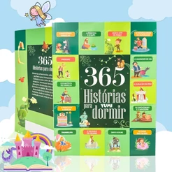 Livro Infantil 365 Histórias Para Dormir - Ler e Sonhar Lindas Historias e Ilustrações