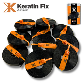 Kit 10 Cola Do K Queratina Em Fita Preta Mega Hair Keratin Fix em Oferta na Shopee
