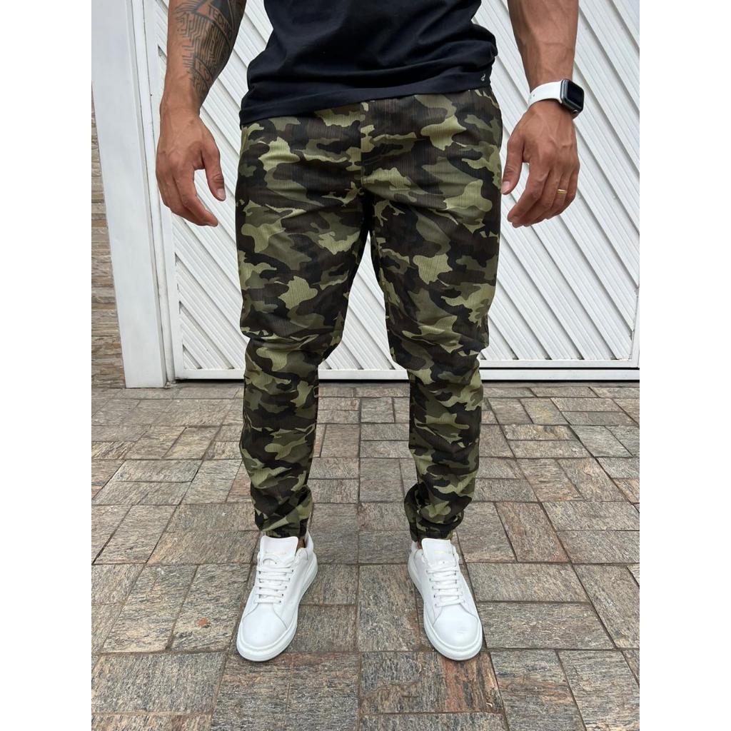 Calça Jogger Camuflada Exército Americano Estilo Tático Pronta Entrega Varias Cores