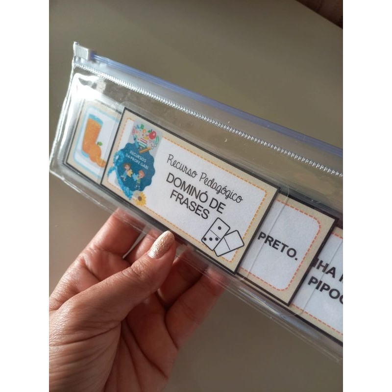 Jogo Pedagógico - Recurso para trabalhar leitura de frases. em Oferta na Shopee