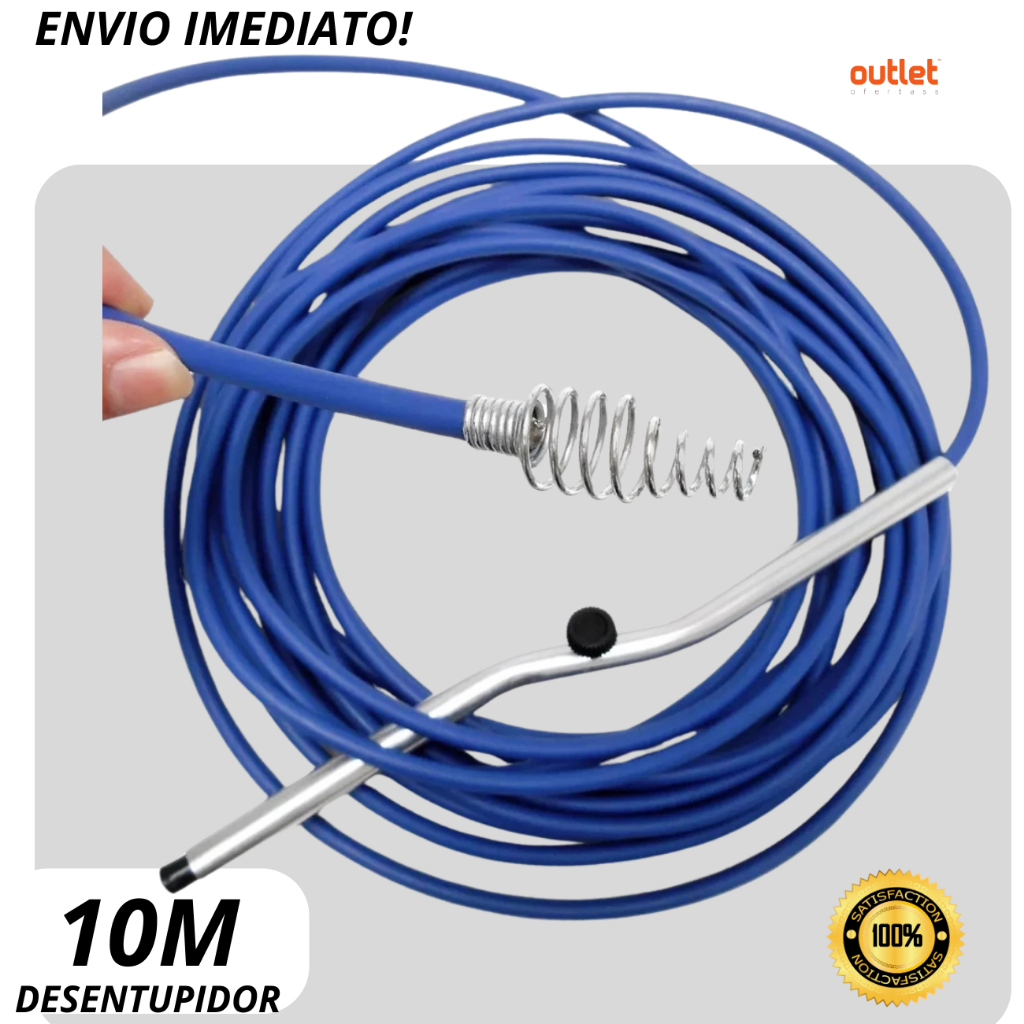 Desentupidor Manual Tufão para Pia Ralo Canos Manivela com mola Vaso Sanitario Tanques em Oferta na Shopee