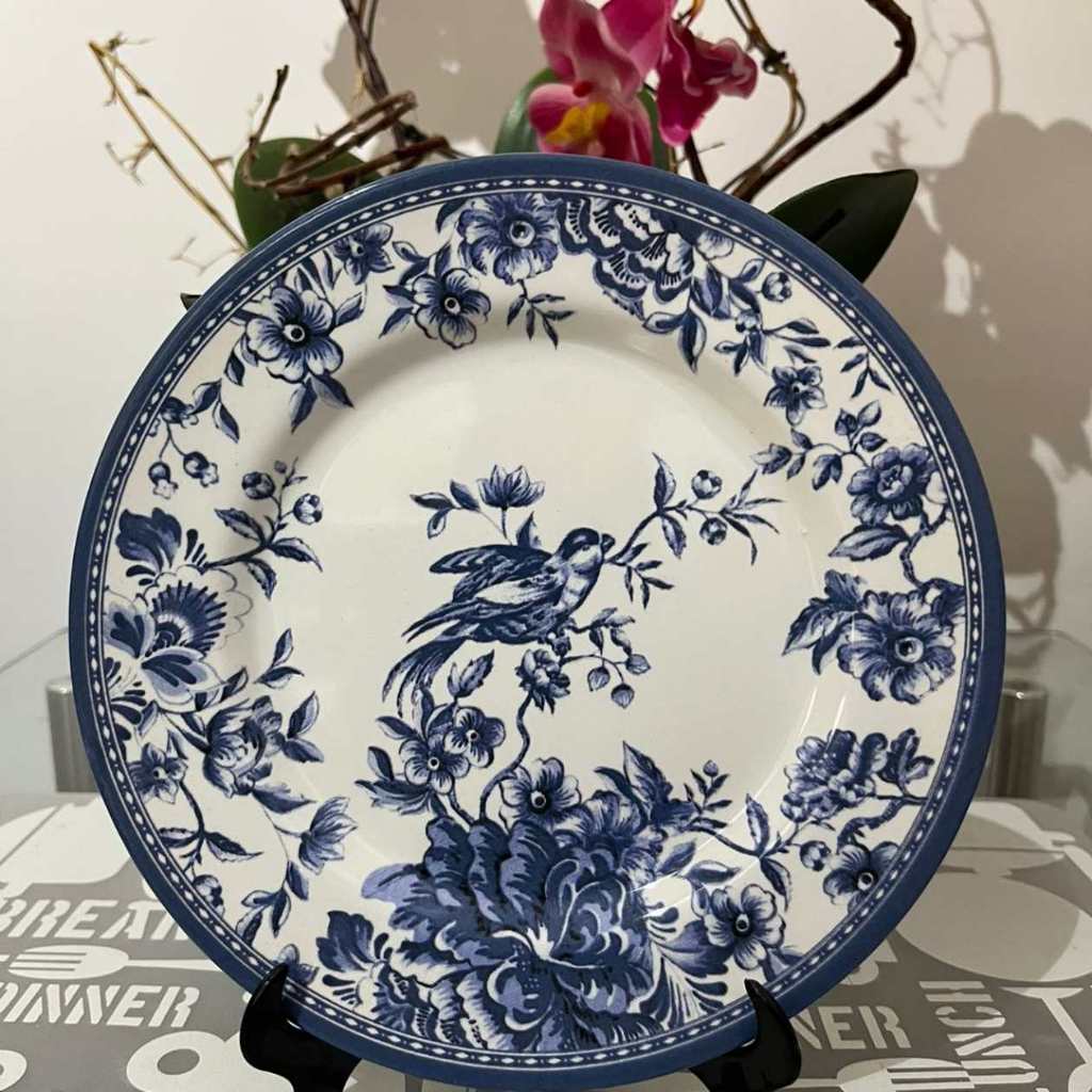 Prato de Sobremesa de Ceramica 19,5 cm decorado Alleanza Unitario