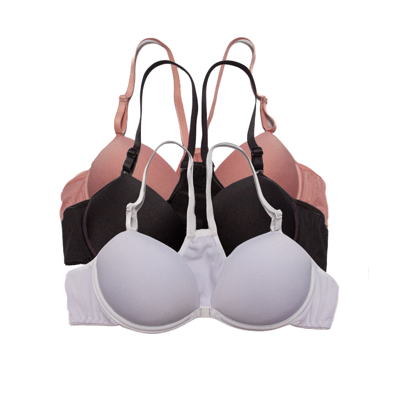 Kit Sutiã Nadador Com Bojo Modelo Camisetinha Sutia Fecho Frontal