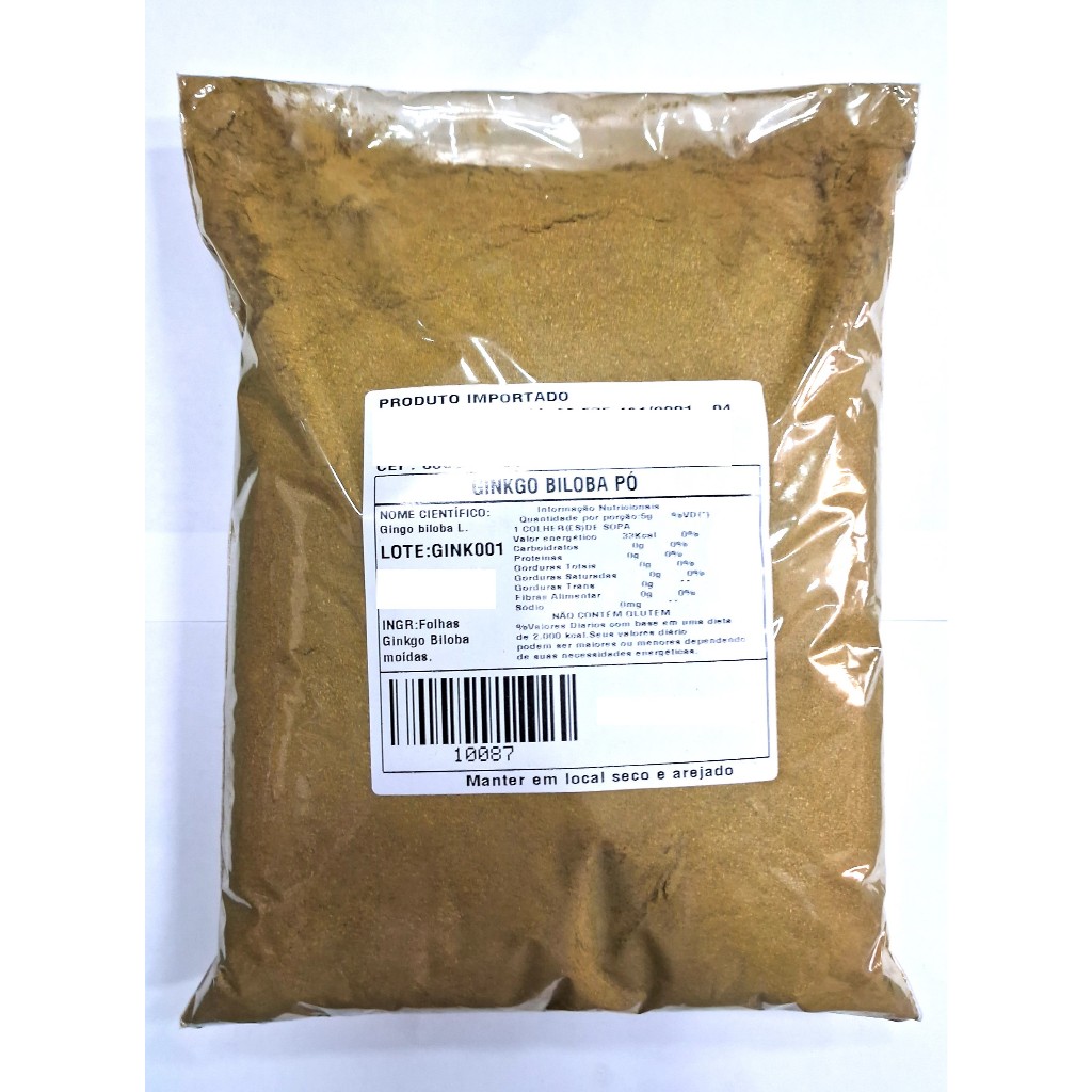 Ginkgo Biloba Em Pó Puro 100g em Oferta na Shopee