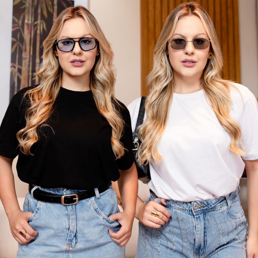 Kit 2 Camiseta Feminina Básica 100% Algodão T-Shirt Varias Cores Envio Imediato em Oferta na Shopee