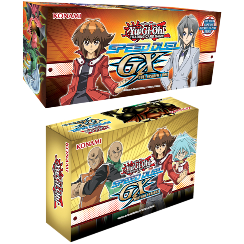 COMBO! Yugioh Speed Duel Gx Duel Academy Box + Midterm Paradox Mini Box - Em Inglês! Yu-Gi-Oh!