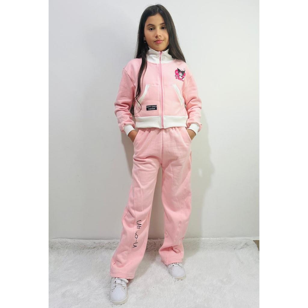 Conjunto Moletom Juvenil com Zíper | Calça e Casaco