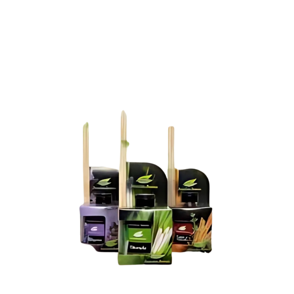 Kit 3 Unidades de Difusor com Varetas de Bambu Amazonia Aroma Para Ambientes Baunilha Vanilla  270ml