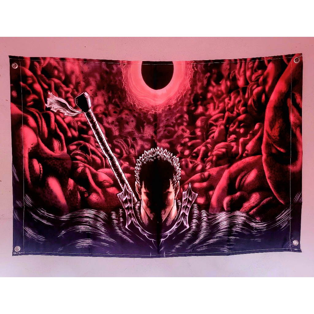 Banner anime Berserk 60x90 em tecido