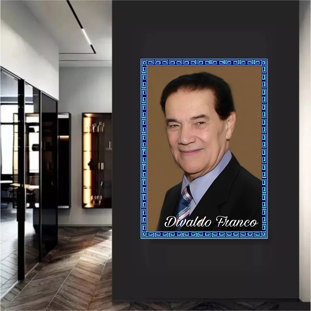 Imagem Quadro Decorativo Espírita Divaldo Franco Espiritismo Kardecismo Mentores Espirituais Alta Definição