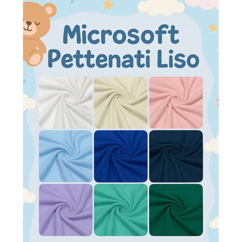 Tecido Microsoft Pettenati liso - Diversas Cores em Oferta na Shopee