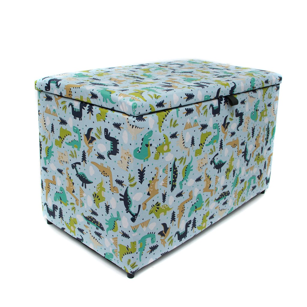 Bau Puff Retangular Pufe Pé de Cama Decoração Leve Guardar Brinquedos Infantil Criança Solteiro