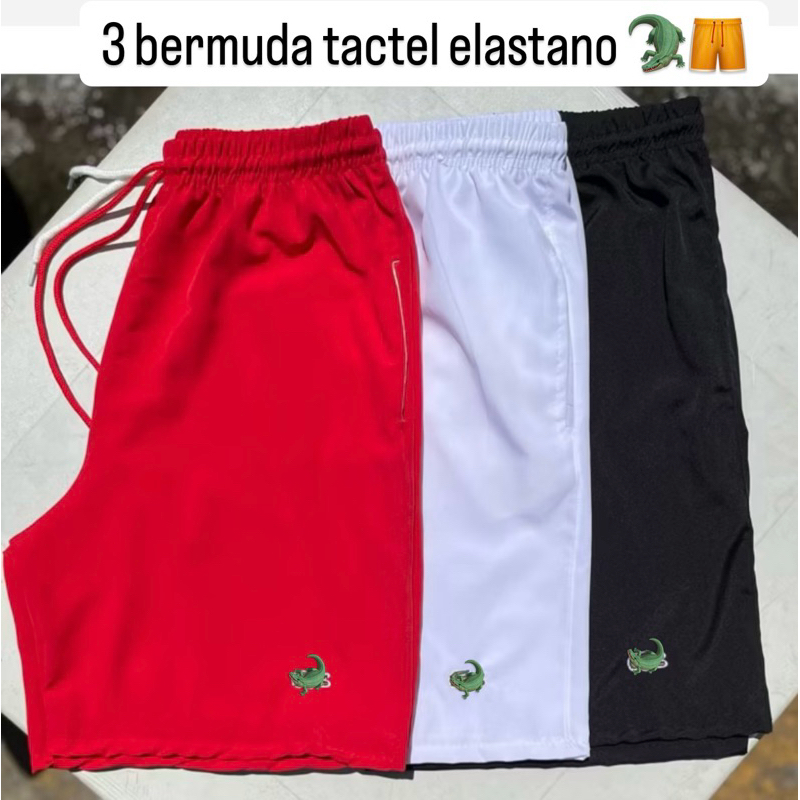 BERMUDA TACTEL ELASTIC MODELO 2025 em Oferta na Shopee