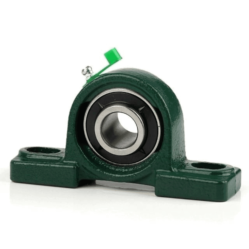 UCP204 Conjunto Rolamento + Mancal eixo 20 mm  na cor verde
