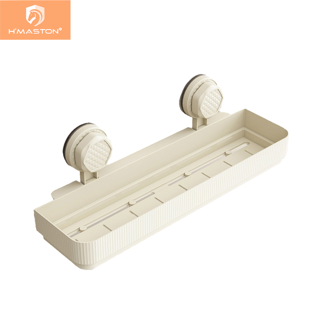 H‘maston XPH01/02 Rack de armazenamento de banheiro com ventosa sem perfuração ventosa de multiuso