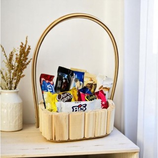 Kit 10 Cestas oval 15cm Fraldeira Madeira Decoração em Oferta na Shopee