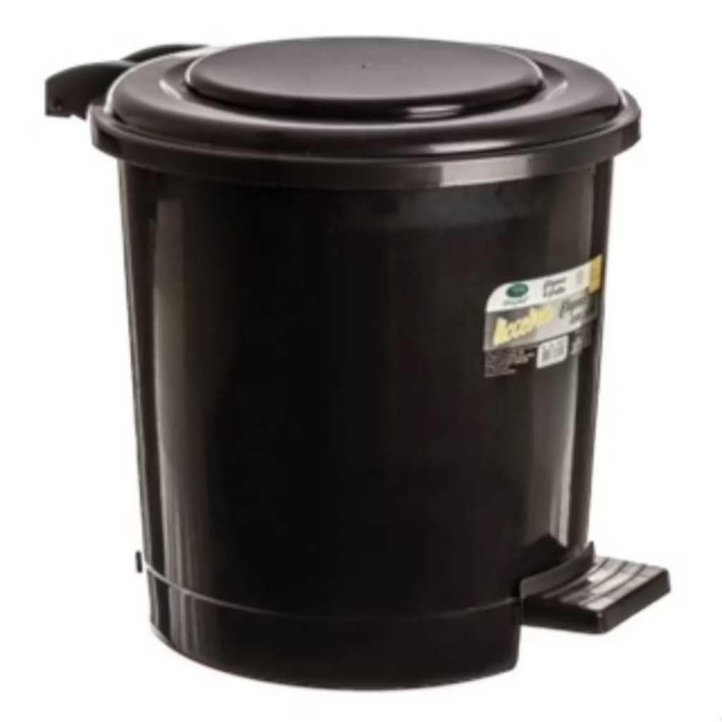 Lixeira para banheiro e cozinha  7.5 litros Preta  Cozinha Banheiro Lavanderia Escritório