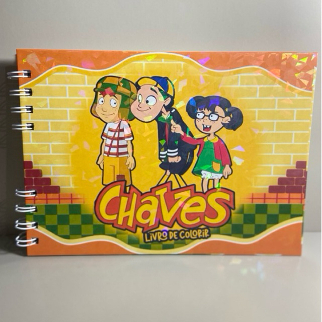 CHAVESS LIVRO DE COLORIR 50 DESENHOS 75G CAPA DURA KIKO DONA FLORINDA CHAVINHO SEU MADRUGA TURMA