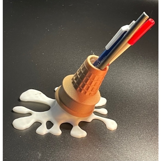 Porta Caneta Sorvete Derretido – Impressão 3D em PLA