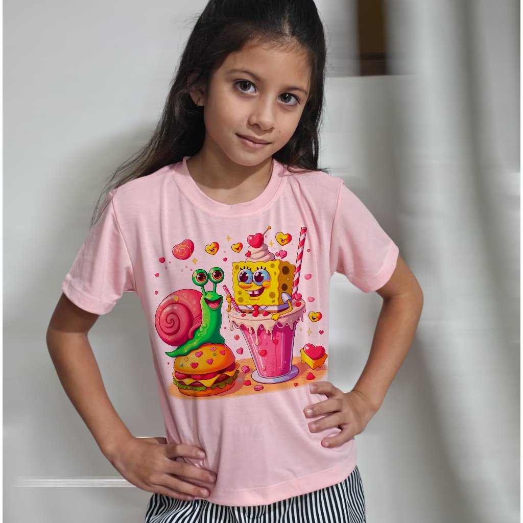 BLUSA INFANTIL bob esponja calça quadrada,D,DESENHO ANIMADO,CRIANÇA,MENINO,MENINA