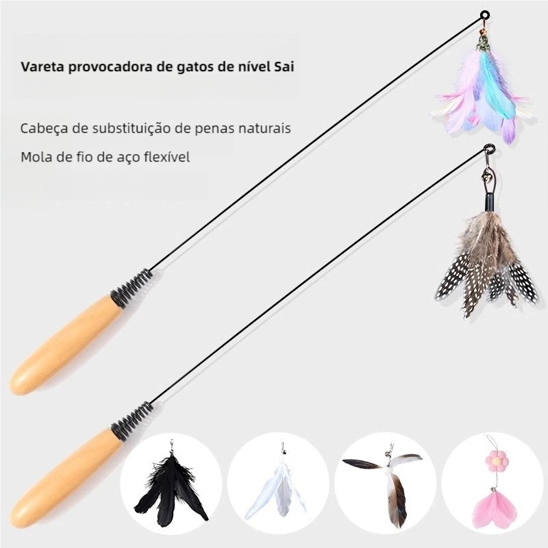 Brinquedo para Gato Varinha Teaser de Mola com em Oferta na Shopee