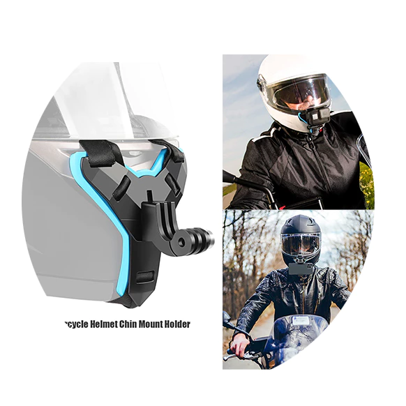 Suporte para Câmera e Celular no Capacete Queixo com 6 Kits — foto 5